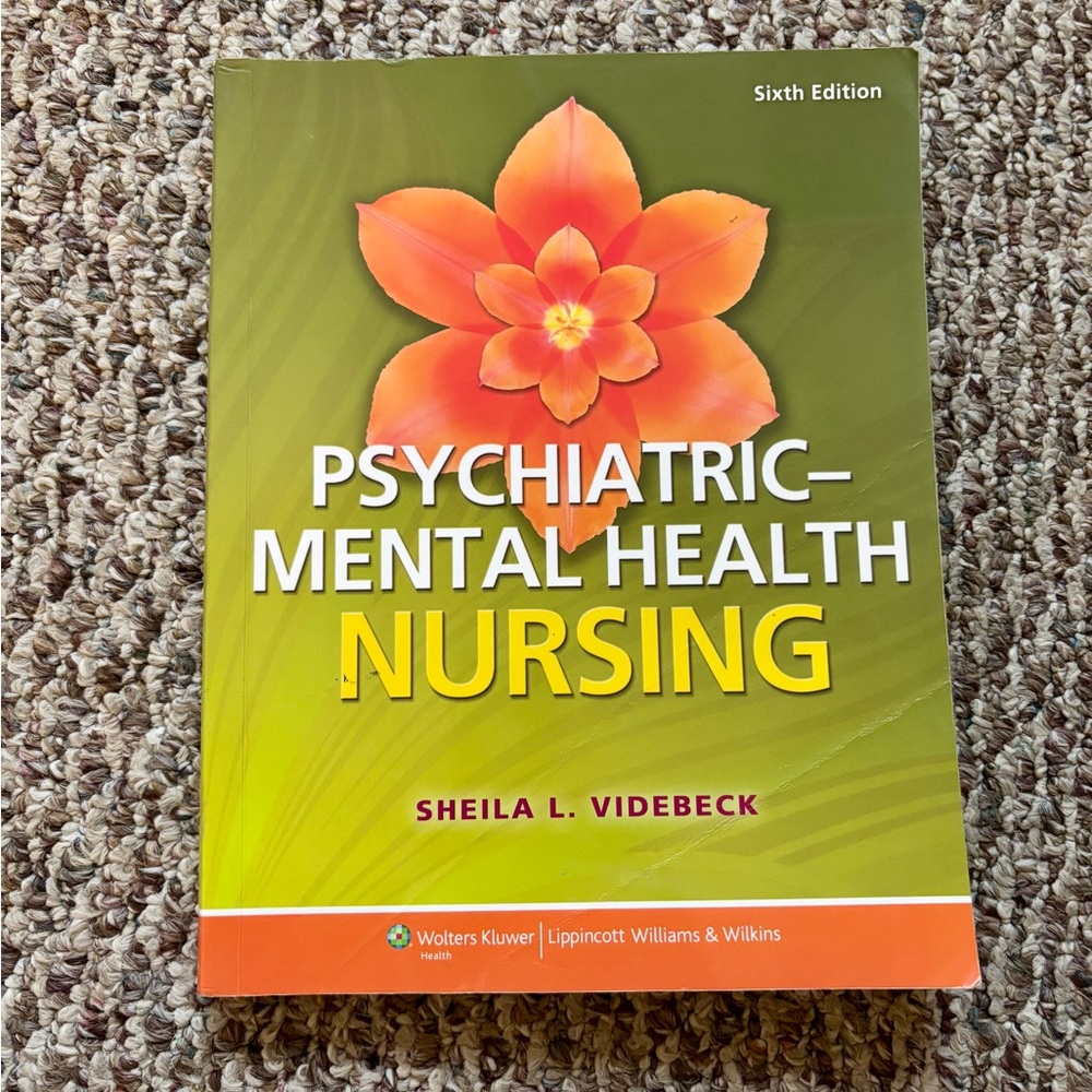 Wolters-Kluwer Psychiatric-Mental Health Nursing Book Sheila Videbeck 6th ed